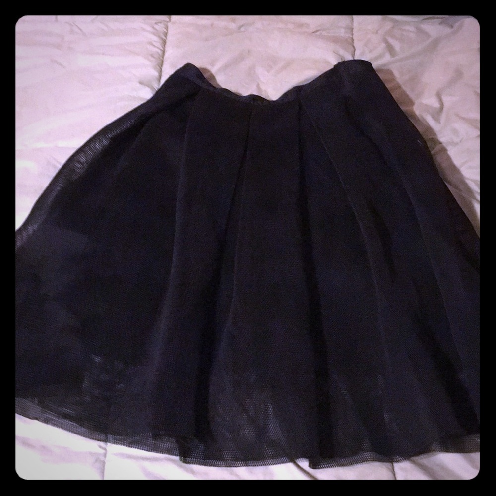 Black skirt -mesh